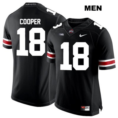 Men's NCAA Ohio State Buckeyes Jonathon Cooper #18 College Stitched Authentic Nike White Number Black Football Jersey EQ20O00IL